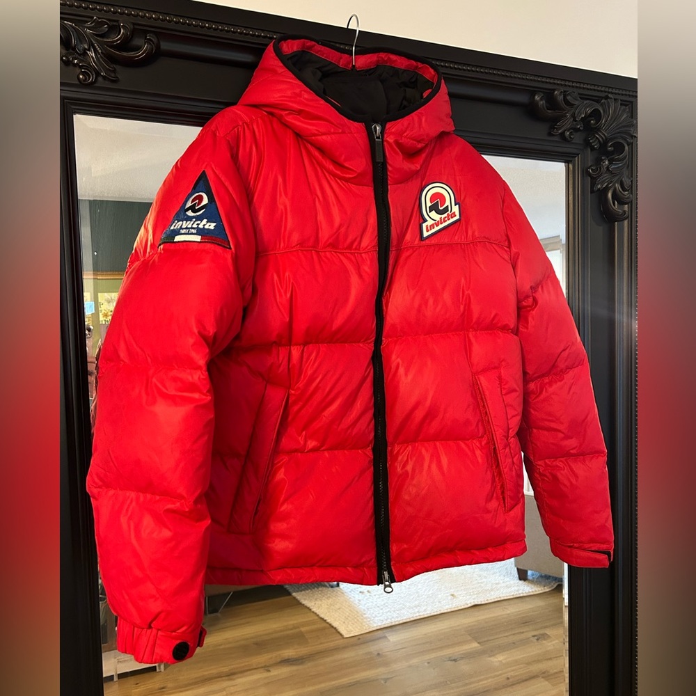 Invicta Torino Italia Red Puffer Jacket